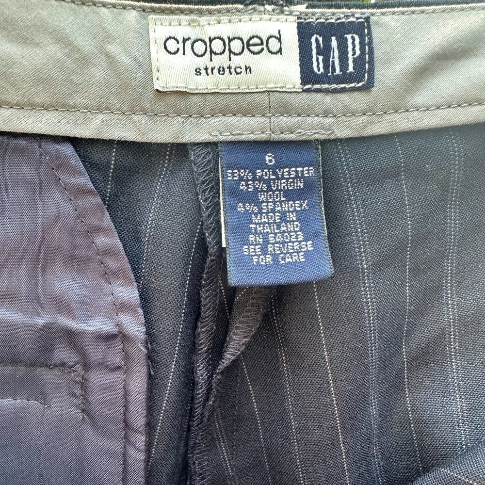 Cropped Stretch Size 6 NAVY Gap trousers